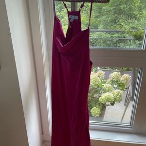 Pink slip dress